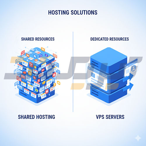 تفاوت هاست اشتراکی با سرور مجازی