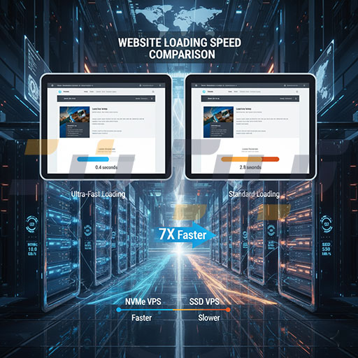 بارگذاری وب‌سایت سریع‌تر با سرور NVMe