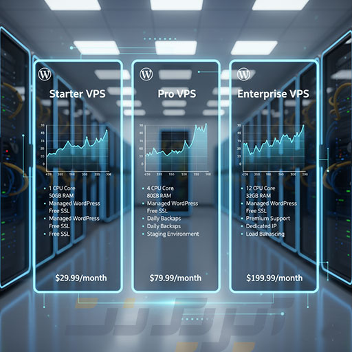 مقایسه سرورهای مجازی مختلف برای وردپرس و وب‌سایت‌های داینامیک
